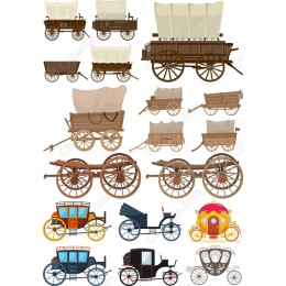 Vintage Vehicle Clipart Bundle
