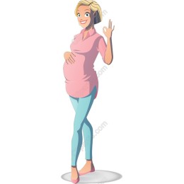 Cheerful Expecting Mom