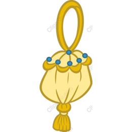 Golden Drawstring Bag
