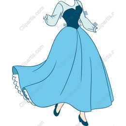Timeless Elegance: Blue Ball Gown