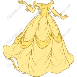 Elegant Yellow Ball Gown