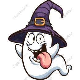 Whimsical Witch Hat Ghost