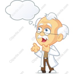 Whimsical Cartoon Scientist