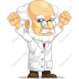 Cheerful Scientist Character