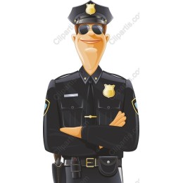 Cartoon Police Officer