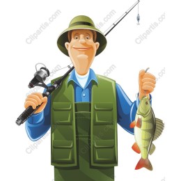 Cheerful Fisherman