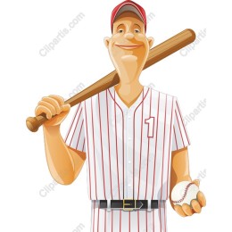 Cheerful Baseball Player