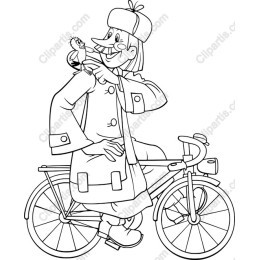 Whimsical Bicycle Character