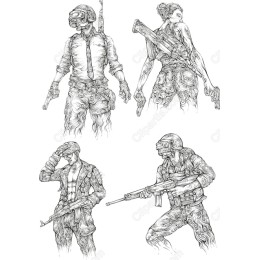 Intricate Armed Characters Bundle