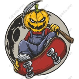 Pumpkin Skateboarder