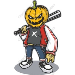 Punk Pumpkin Street Art