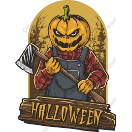 Pumpkin Woodsman Halloween