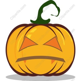 Grumpy Halloween Pumpkin