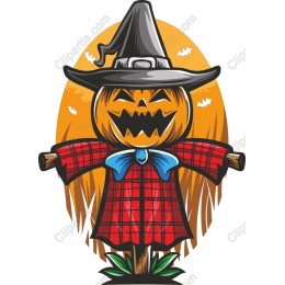 Cheerful Halloween Scarecrow