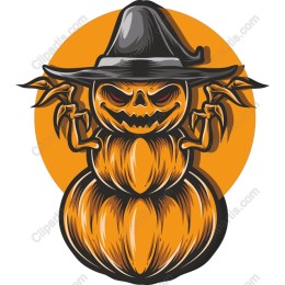 Sinister Pumpkin Snowman