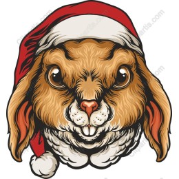 Festive Santa Rabbit