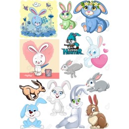 Adorable Bunny Set - 12 Playful
