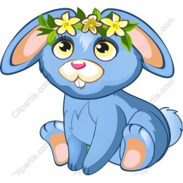 Adorable Blue Bunny