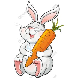 Happy Bunny with Carrot