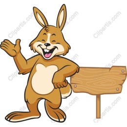 Charming Cartoon Rabbit