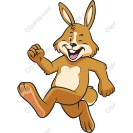 Cheerful Playful Rabbit