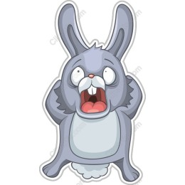 Quirky Cartoon Rabbit