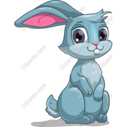 Cute Blue Bunny