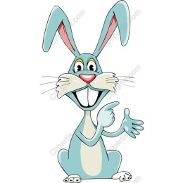 Friendly Cartoon Rabbit