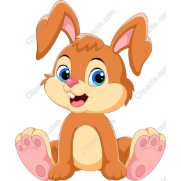 Cheerful Cartoon Rabbit