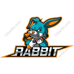 Fierce Cartoon Rabbit