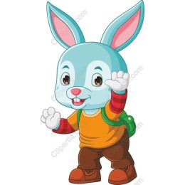Cheerful Bunny Kid