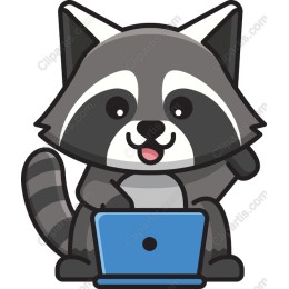 Tech-Savvy Raccoon