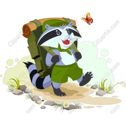 Charming Raccoon Adventurer