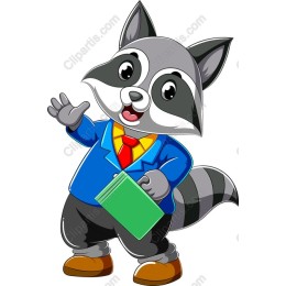 Charming Raccoon Business Mascot