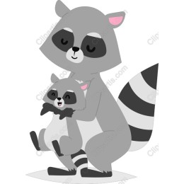 Raccoon Family