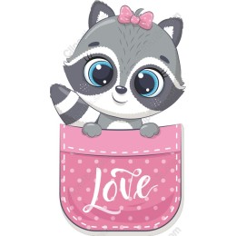 Cute Raccoon in Pocket