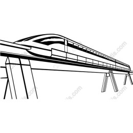 Futuristic Elevated Train