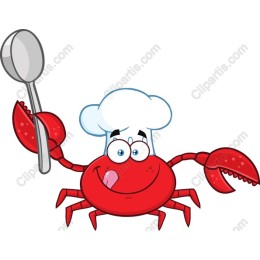 Cartoon Crab Chef