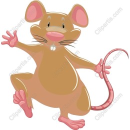 Cheerful Cartoon Mouse