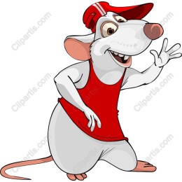 Sporty Cartoon Mouse