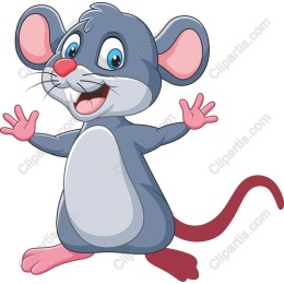 Cheerful Cartoon Mouse