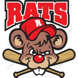 Rats Baseball Mascot
