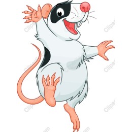 Playful Cartoon Mouse
