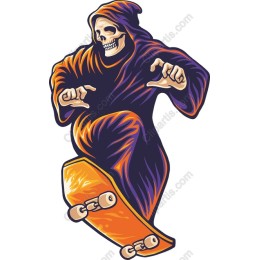 Skull Skateboarder
