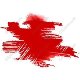 Vibrant Red Brush Stroke