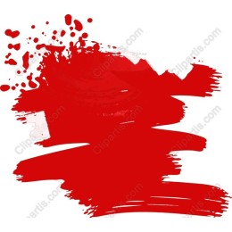 Bold Red Paint Stroke