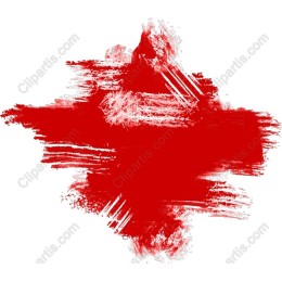 Red Brush Stroke