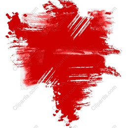Vibrant Red Watercolor Splash