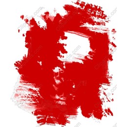 Vibrant Red Brush Stroke