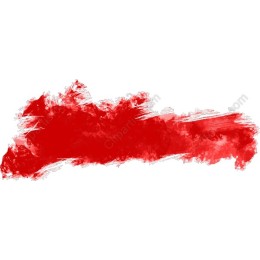 Vibrant Red Brush Stroke